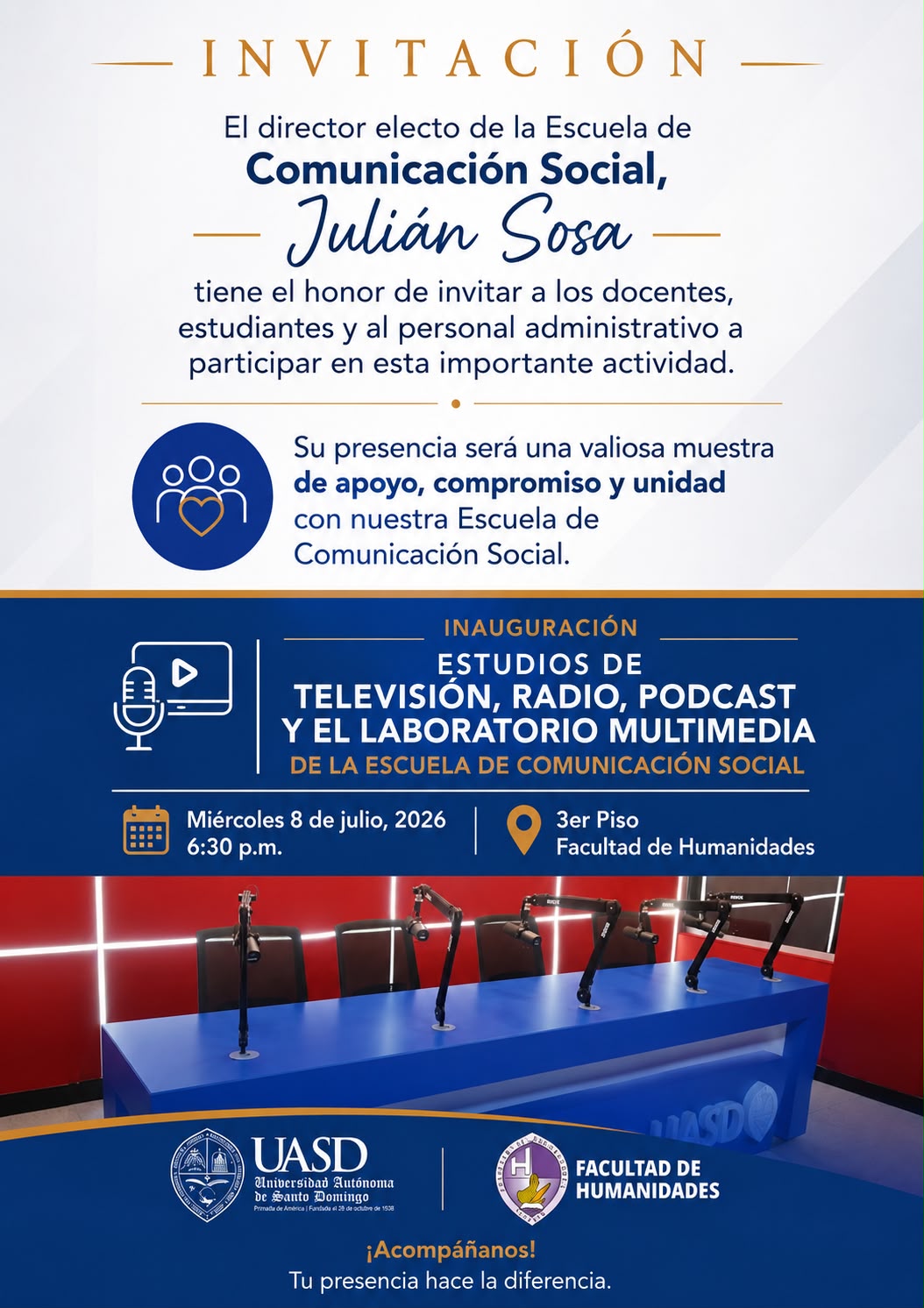 UASD inaugurará estudio para estudiantes de comunicación