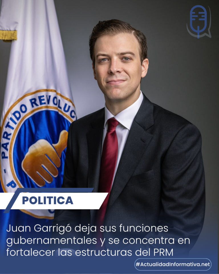 Juan Garrigó deja sus funciones gubernamentales y se concentra en fortalecer las estructuras del PRM